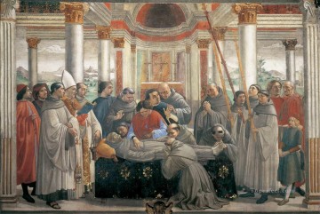 聖フランシスコの埋葬品 ルネサンス フィレンツェ ドメニコ ギルランダイオ Oil Paintings